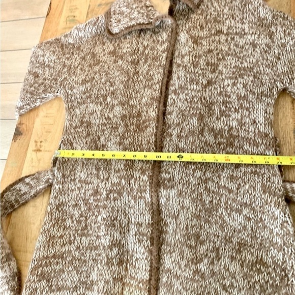 Vintage Robert Chernin Sweater Cardigan Loose Long Winter Autumn Coat Sz Large - Picture 11 of 16